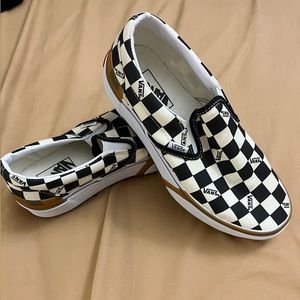 Vans Slip On Stacked Custom w/Checkered Tops